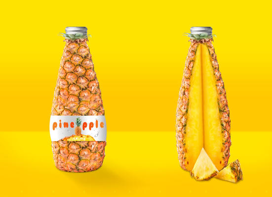 菠萝饮料瓶