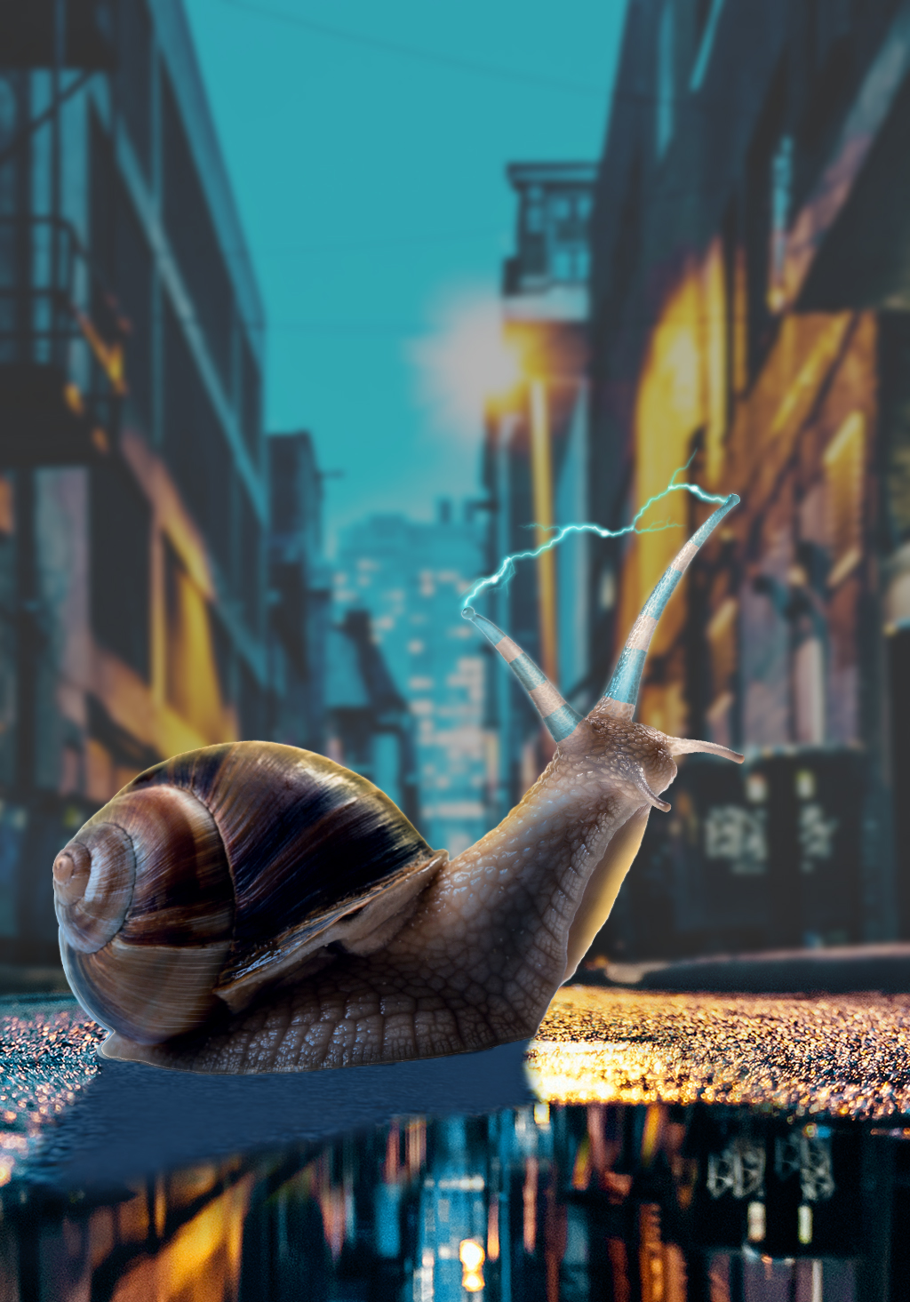 第12期调色技巧闪电小蜗牛调色融图